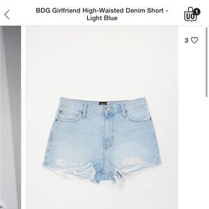 BDG Girlfriend High Rise Denim Shorts